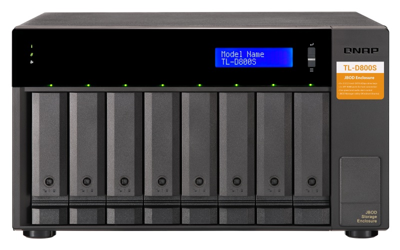QNAP TL-D800S - úložná jednotka JBOD SATA (8x SATA), desktop