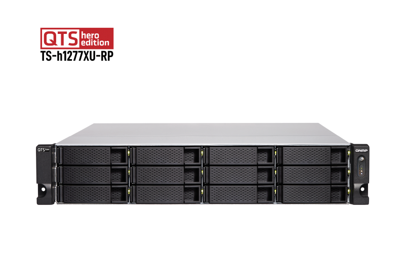 Obrázok QNAP TS-h1277XU-RP-3700X-32G (Ryzen 3,4GHz, ZFS, 12xSATA, 32GB RAM, 2x GbE, 2x 10G SFP+, 2x 10GbE) TS-h1277XU-RP-3700X-32G