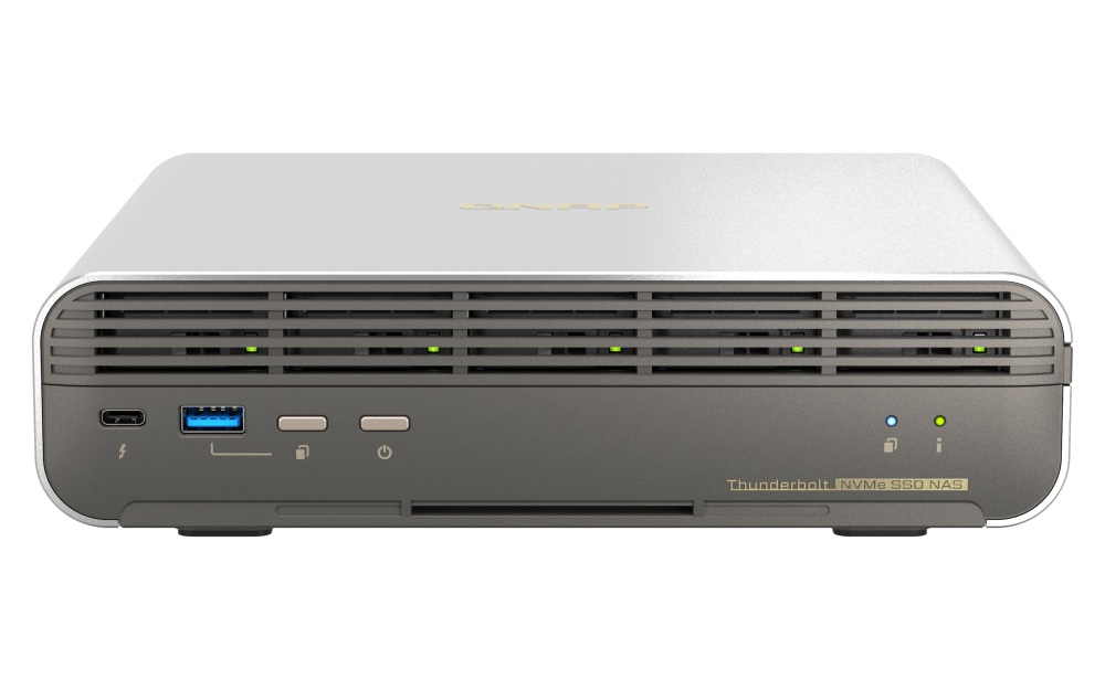 QNAP TBS-h574TX-i5UC-05S01 (i5, 16GB RAM, 5x 1,92TB E1.S, 1x 2,5GbE, 1x 10GbE, 2x Thunderbolt 4)
