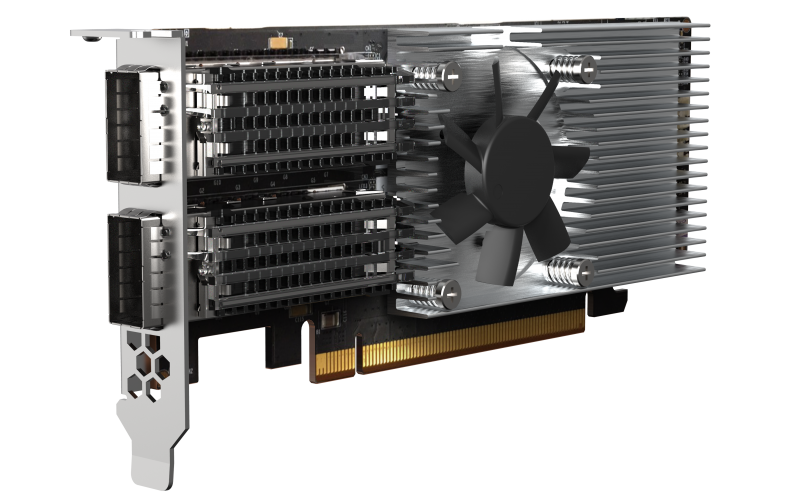 QNAP QXG-100G2SF-E810 - 100GbE (2porty) PCIe karta, nízký profil, PCIe Gen4 x16