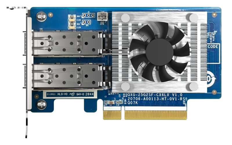 QNAP QXG-25G2SF-CX6 - 25GbE (2porty) PCIe karta, nízký profil, PCIe Gen4 x8
