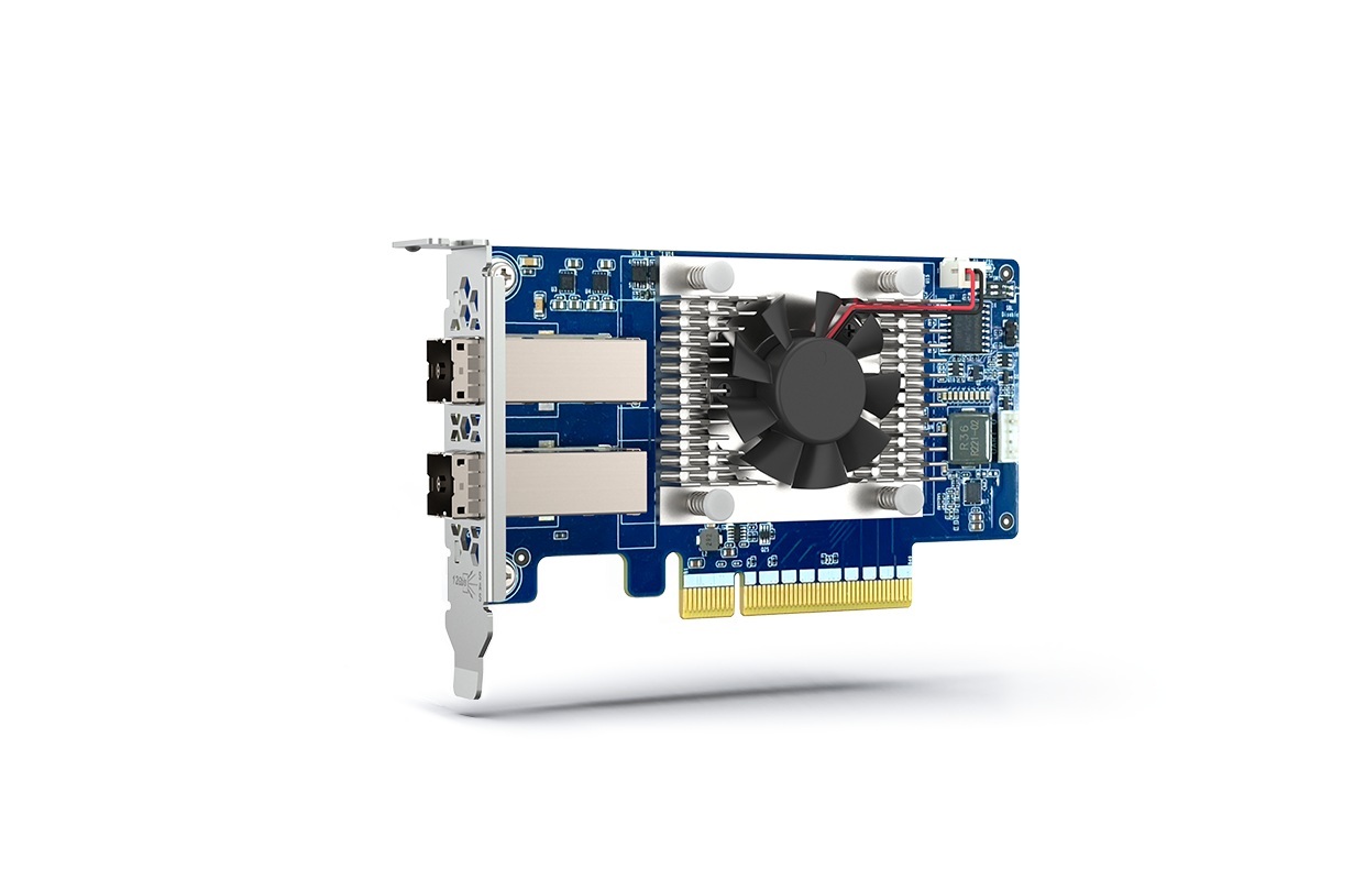 QNAP 2-port miniSAS HD host bus adapter, Broadcom Aero SAS3808, PCIe 4.0 x 8 for TL SAS JBOD series