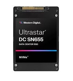 QNAP WD, SSD, Ultrastar SN655, PCIe NVMe Gen4, U.3 15mm, 3,84TB, 0TS2461