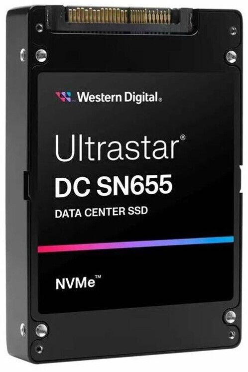 QNAP WD, SSD, Ultrastar SN655, PCIe NVMe Gen4, U.3 15mm, 30.72TB, 0TS2509