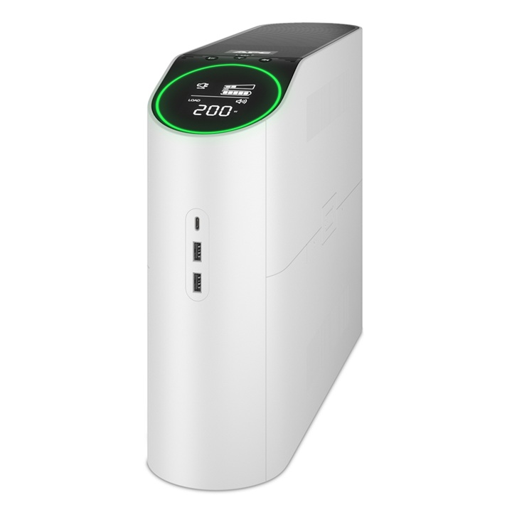 APC Back-UPS Pro, 2200VA/1320W, Tower, 230V, 4x Schuko and 2x IEC C13 outlets, RGB