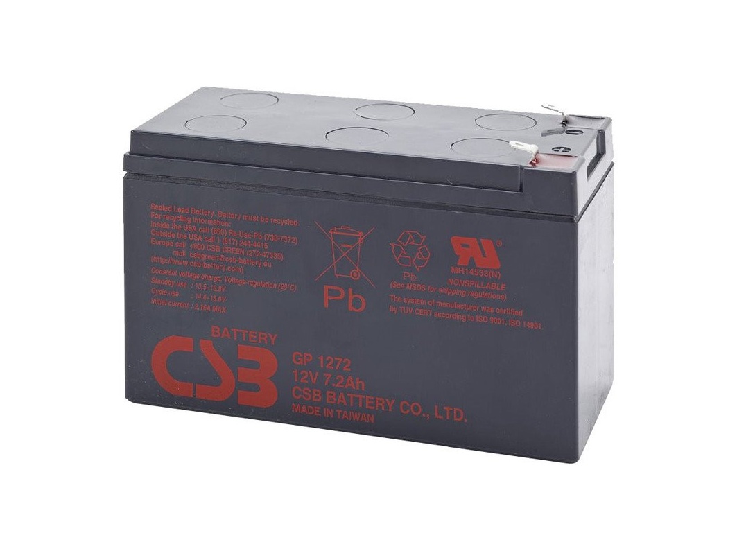 Baterie CSB GP1272F2, 12V, 7,2Ah, F2
