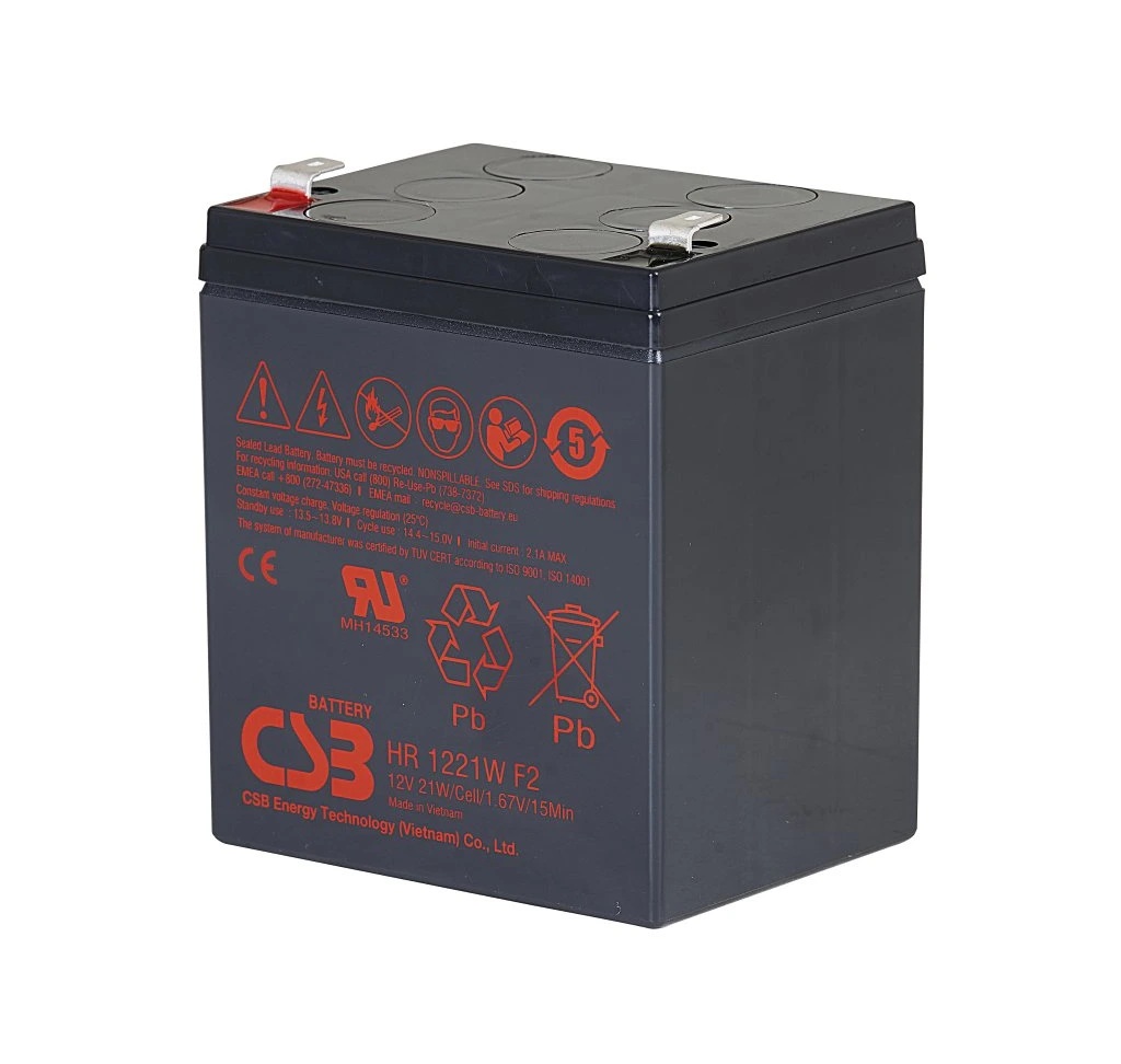 Baterie CSB HR1221WF2, 12V, 5Ah/21W, F2