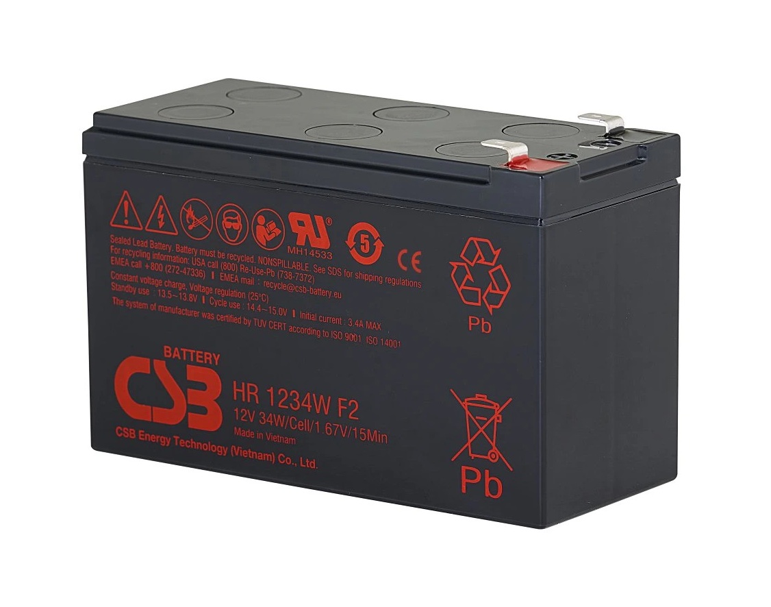 Baterie CSB HR1221WF2, 12V, 5Ah/21W, F2