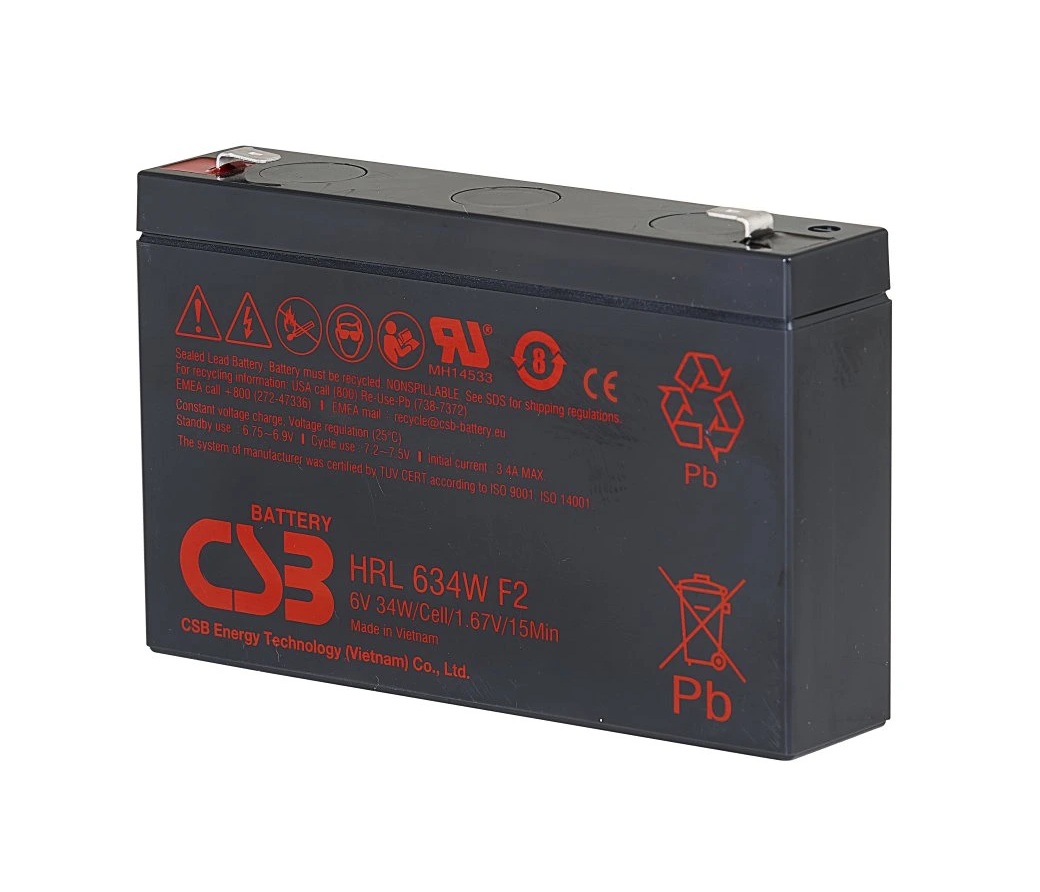 Baterie CSB HR1234WF2, 12V, 9Ah/34W, F2