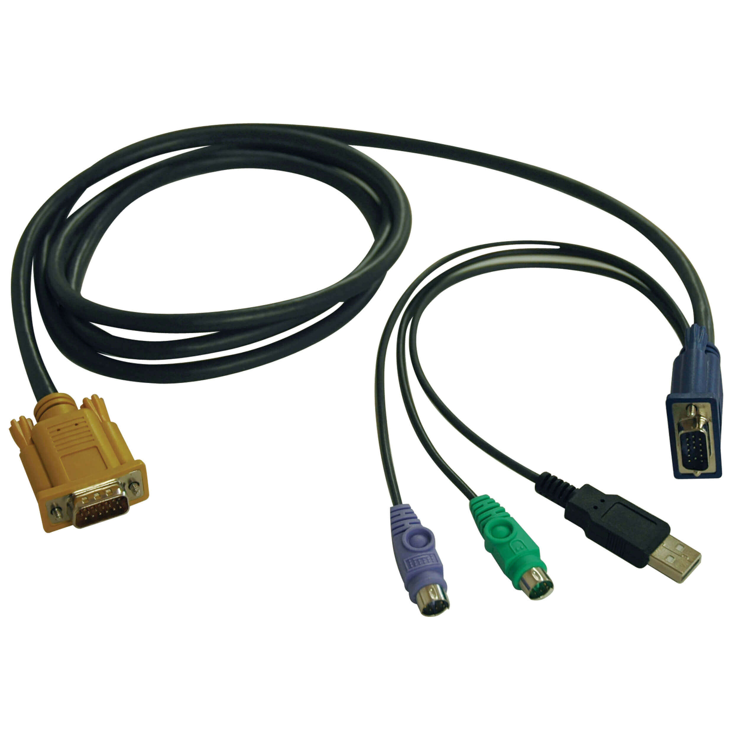 Tripplite Kabel pro připojení přepínače KVM(řada B020,B022),HD15+PS2+USB-A/HD15(M/M),1.83m