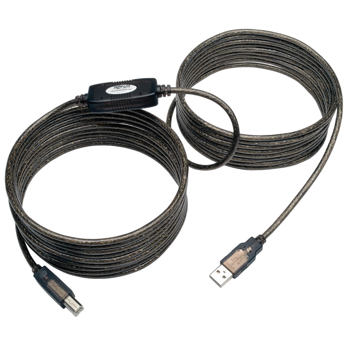 Tripplite Prodlužovací kabel aktivní USB-A, USB-B 2.0 s opakovačem (Samec/Samec), 7.62m