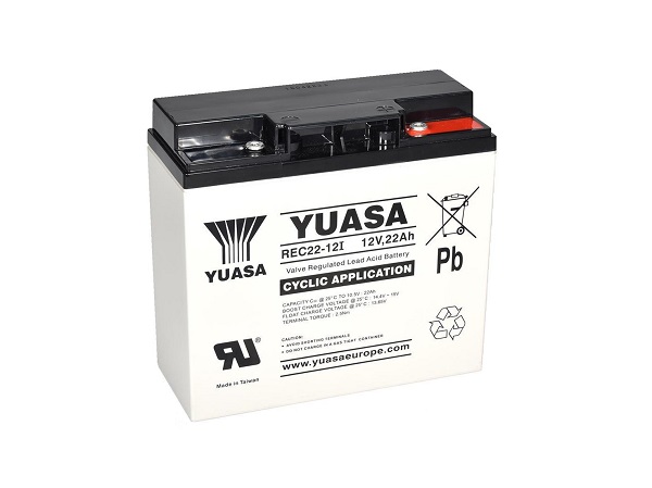 Baterie YUASA REC22-12I (12V, 22Ah, cyklická)