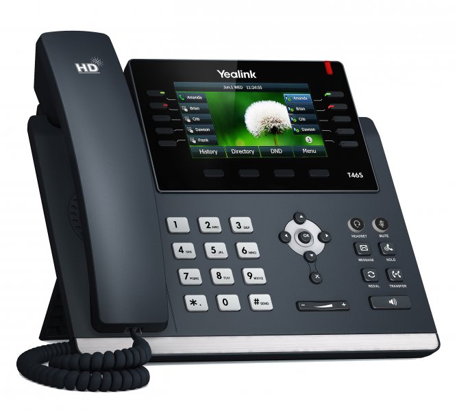 Obrázok Yealink SIP-T46S IP tel., PoE, 4,3