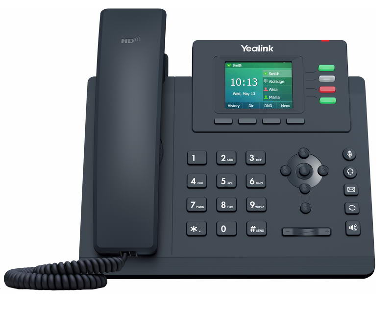 Yealink SIP-T33G SIP telefon, PoE, 2,4'' 320x240 barevný LCD, 4 x SIP úč., GigE