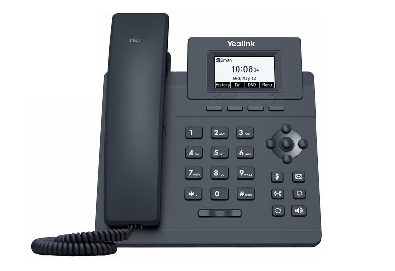 Yealink SIP-T30P SIP telefon, PoE, 2,3'' 132x64 nepodsv. LCD, 1 x SIP úč., 100M Eth