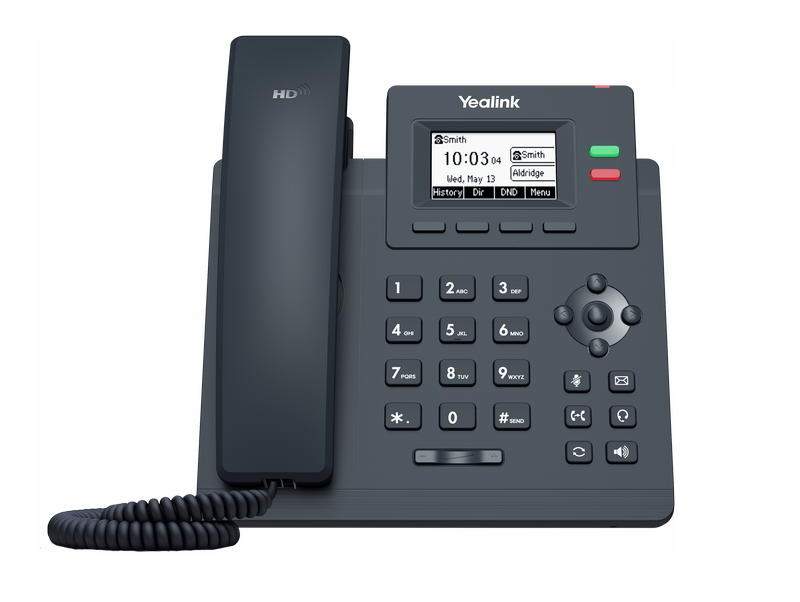 Yealink SIP-T31G SIP telefon, PoE, 2,3'' 132x64 nepodsv. LCD,  x SIP úč., GigE