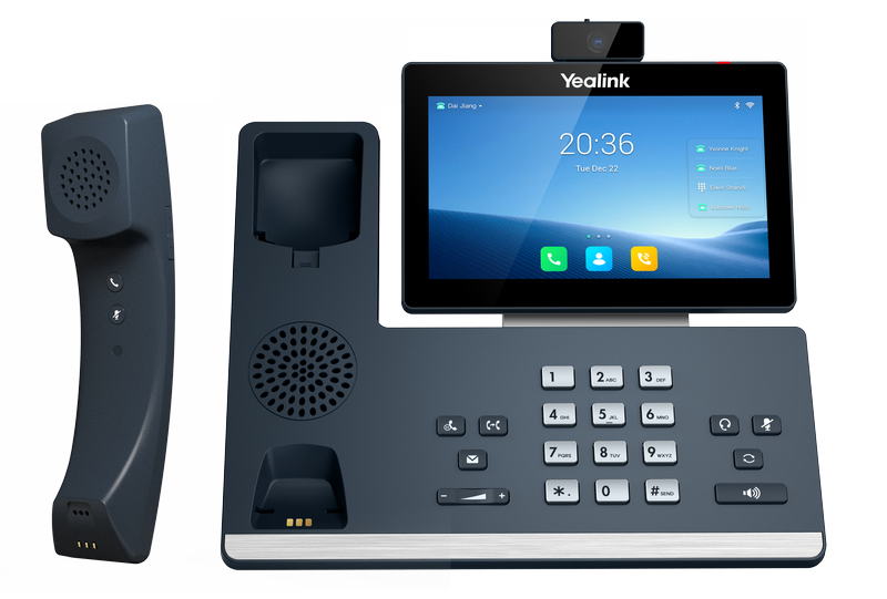 Yealink SIP-T58W Pro SIP telefon s kamerou, Android, PoE, 7'' bar. dot. LCD, BT sluchátko, GigE