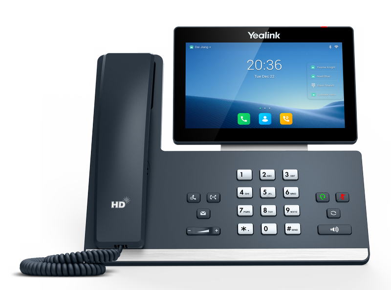 Yealink SIP-T58W SIP telefon, Android, PoE, 7'' bar. dot. LCD, GigE