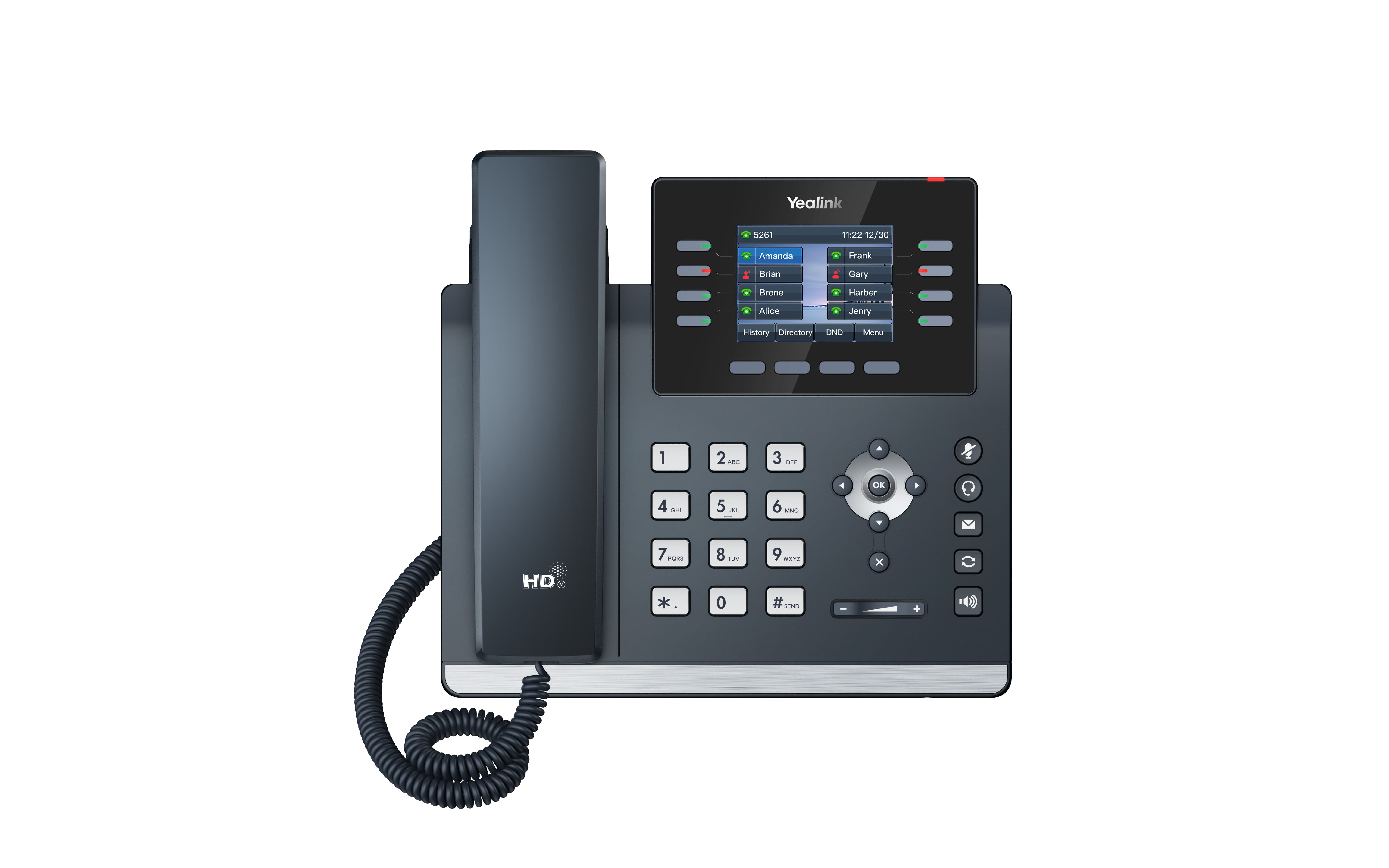 Yealink SIP-T44U SIP telefon, PoE, 2,8'' 320x240 LCD, 21 prog.tl.,2xUSB