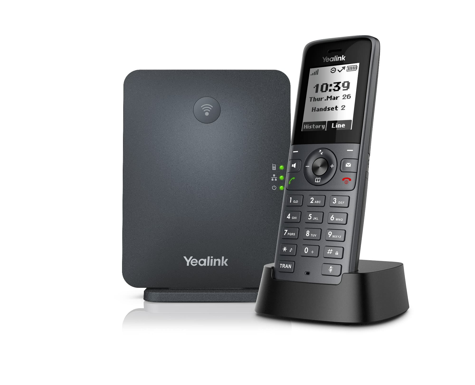 Yealink W71P DECT základová stanice a ručka, 1,8'' černobílý disp., až 10 ruček