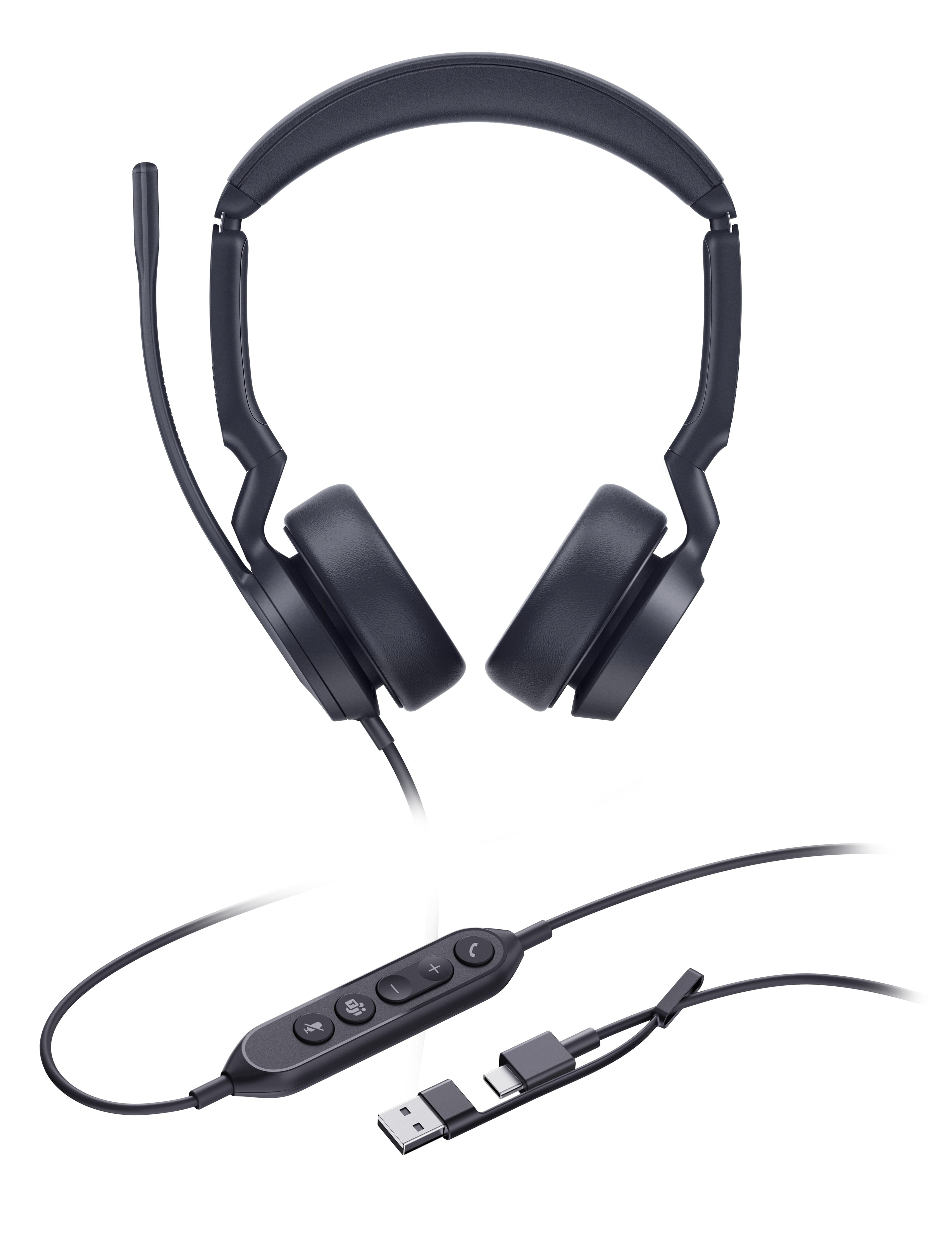 Yealink UH44 Dual Teams USB-C/A, drátová náhlavní