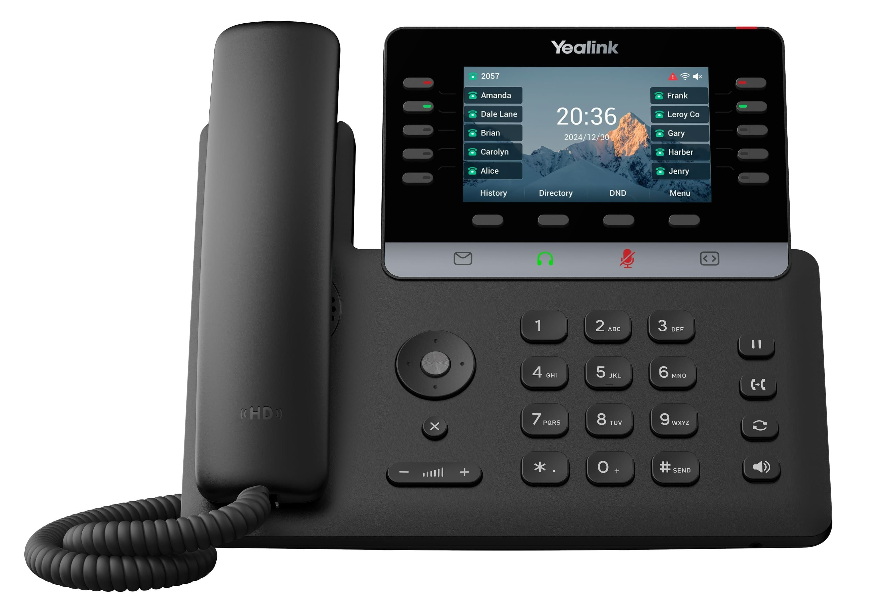 Yealink SIP-T74W SIP telefon, PoE, 4,3'', 16 SIP účtů, BT, Wi-Fi
