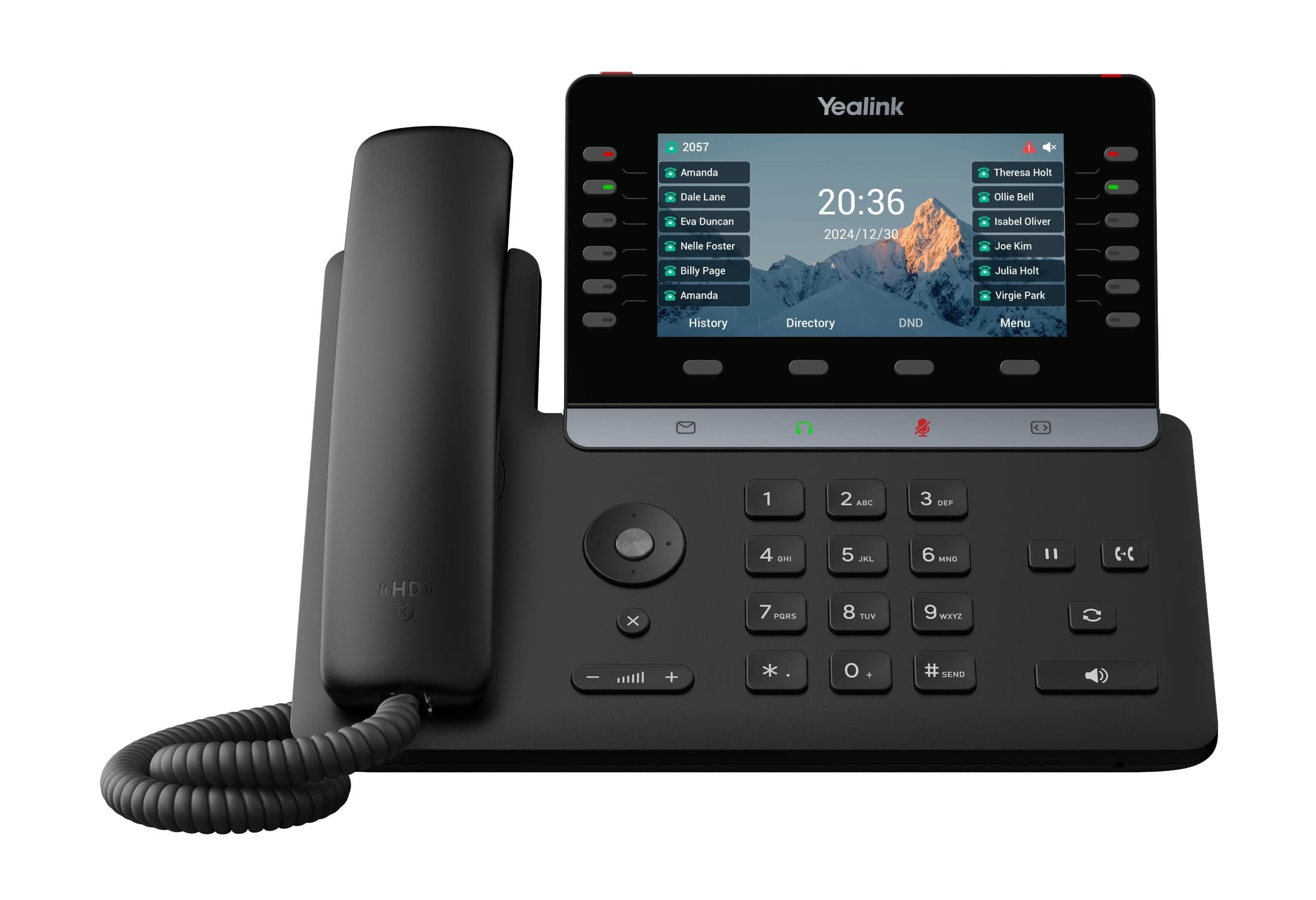 Yealink SIP-T85W SIP telefon, PoE, 5,5''bar. LCD, GigE, 16 SIP účtů, BT, Wi-Fi 6
