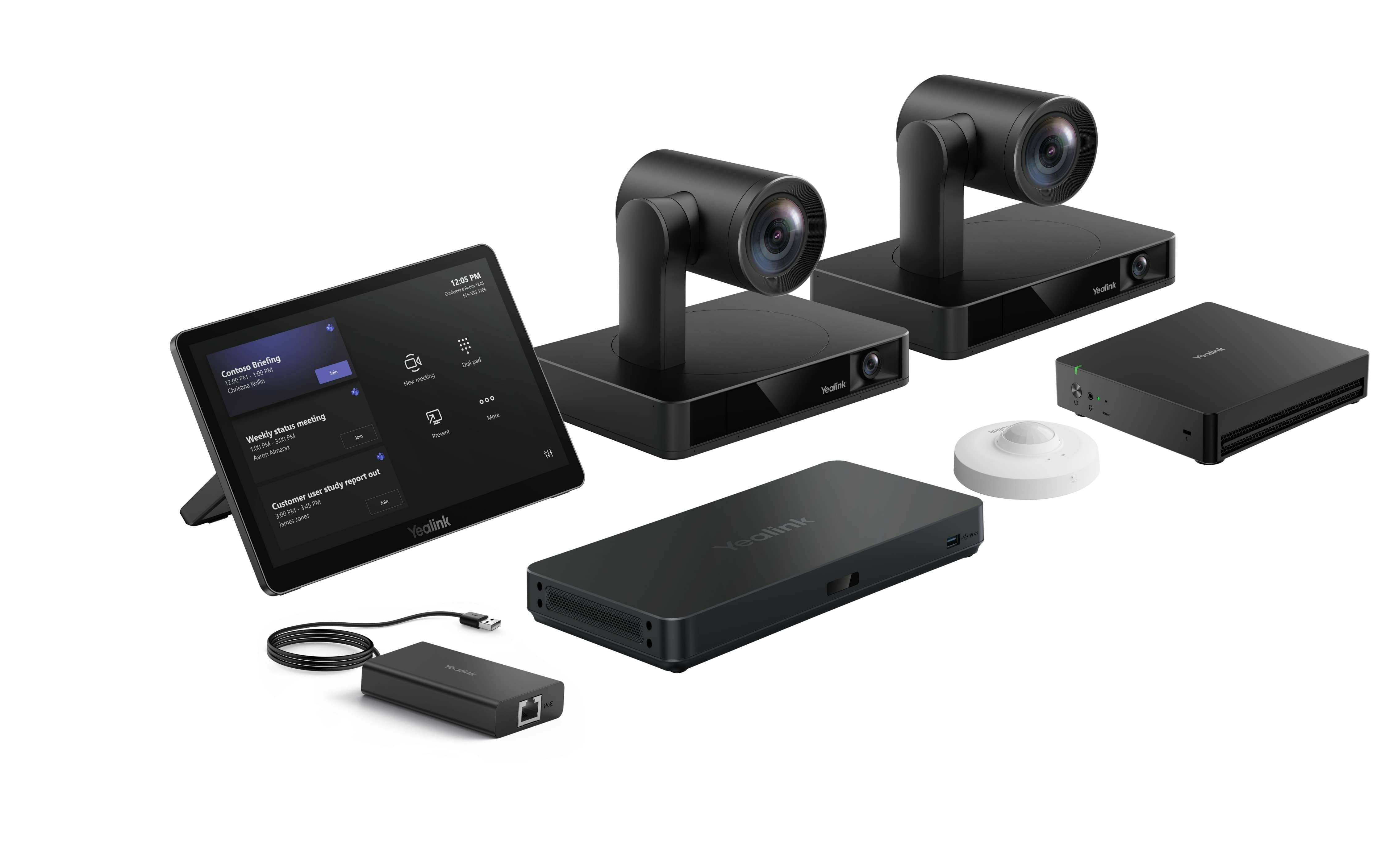 Yealink MVC S90-C5U-004,Microsoft Teams Rooms (2x UVC86, MTouch Plus, AVHub, BYOD-Extender