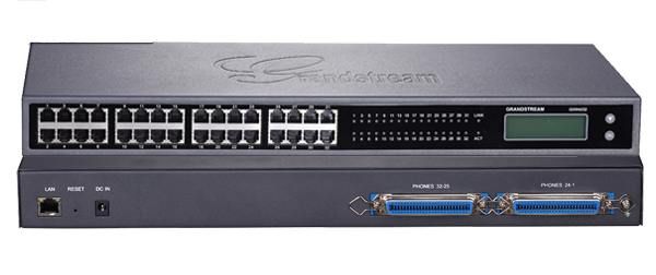 Grandstream GXW4232, VoIP, SIP, 32x FXS, 1x Gbit LAN, grafický displej, 2x RJ21, rack