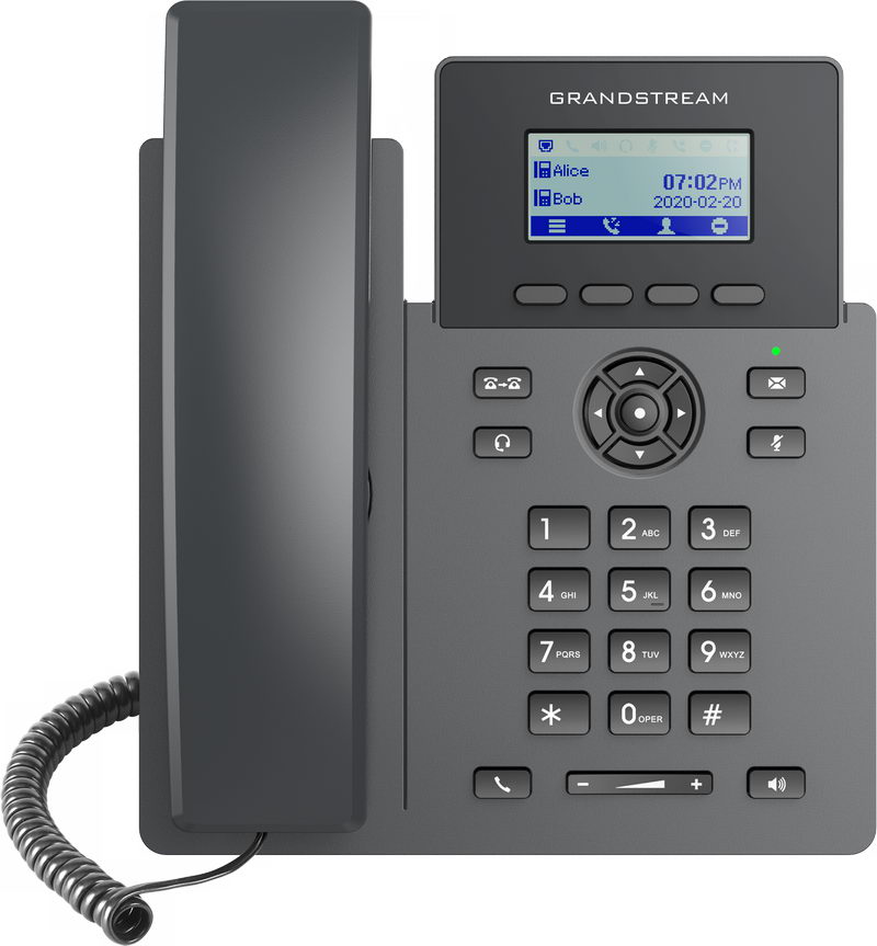 Grandstream GRP2601 SIP telefon, 2,21'' LCD displej, 2 SIP účty, 2x100Mbit port