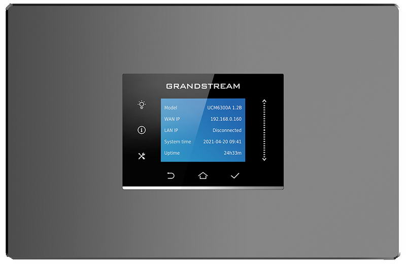 Grandstream UCM6300 Audio VoIP PBX, 250 uživ., 50 soub. hov., audiokonf. 50úč., 0xFXO, 0xFXS port