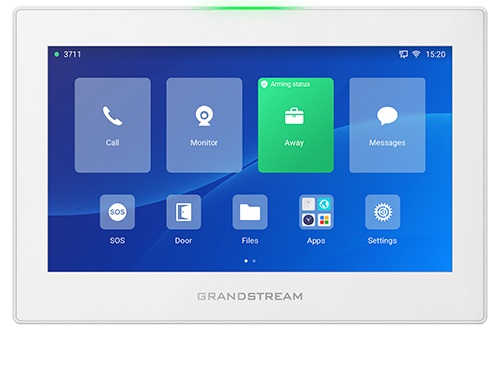 Grandstream GSC3574 SIP interkom a řídicí stanice, 7'' dotyk.obrazovka, Wi-Fi 6, BT, 6 SIP účtů, bílý