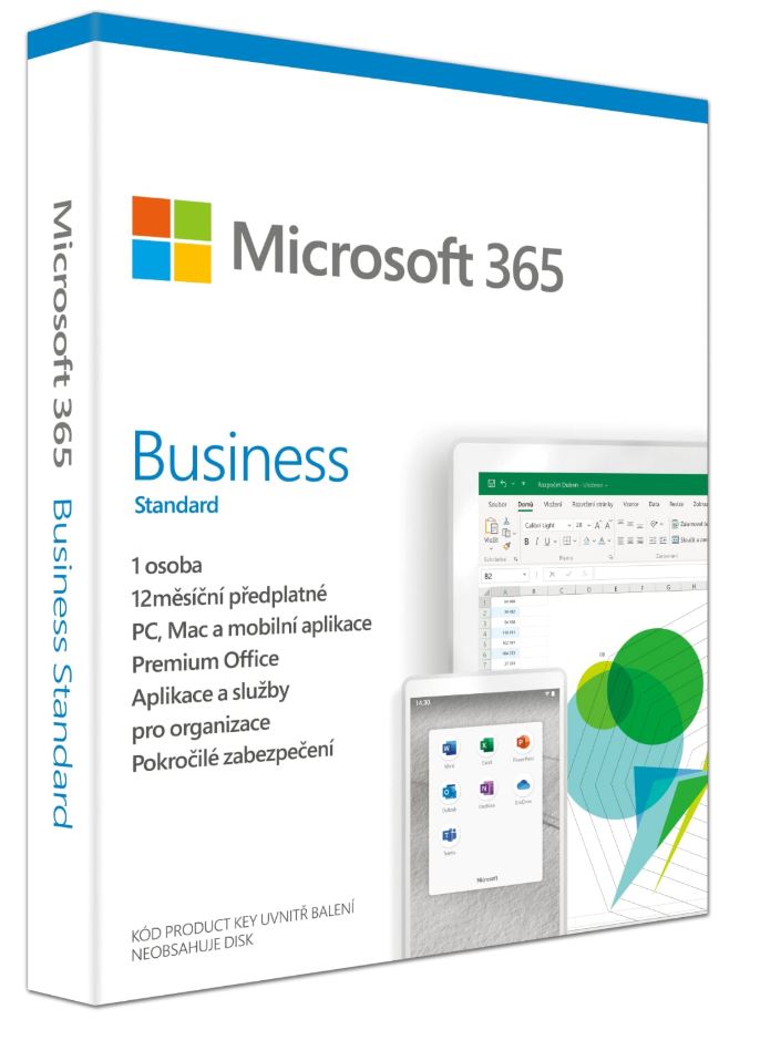 Obrázok Microsoft 365 Business Standard P6 Mac/Win, 1 rok, CZ KLQ-00458