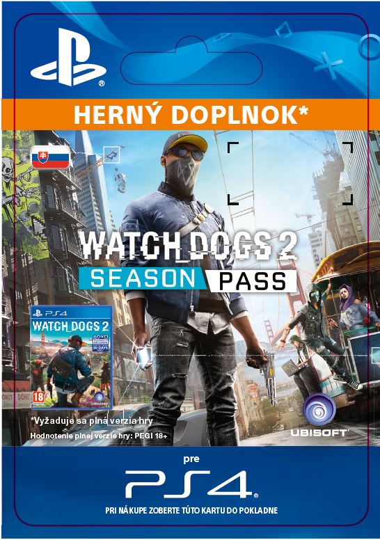 Obrázok ESD SK PS4 - Watch Dogs 2 - Season Pass SCEE-XX-S0027999