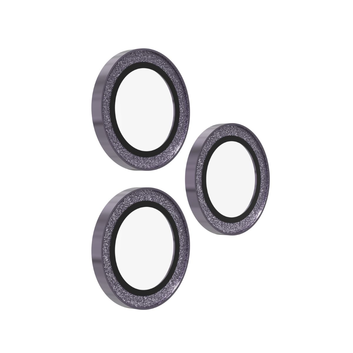 ZAGG Ochranná čočka Premium pro Apple 17 Pro/Pro Max/16 Pro/Pro Max/15 Pro/Pro Max - fialová třpytka