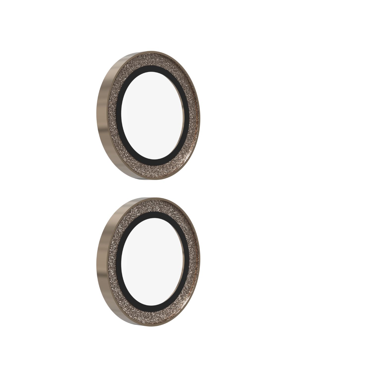 ZAGG Ochranná čočka Premium pro Apple iPhone 17/16/16+ - zlatá třpytka