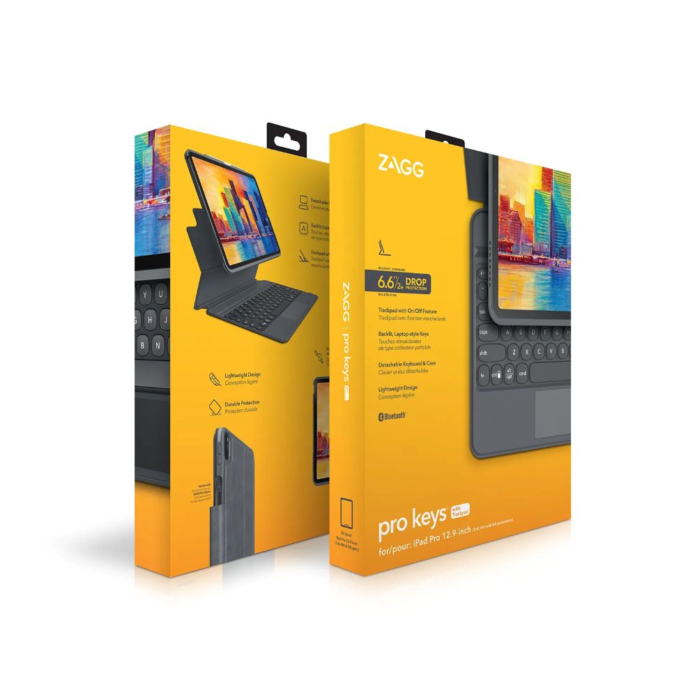 Pro Keys+trackpad iPad 12.9 (21/22)/Air 13''čern EN