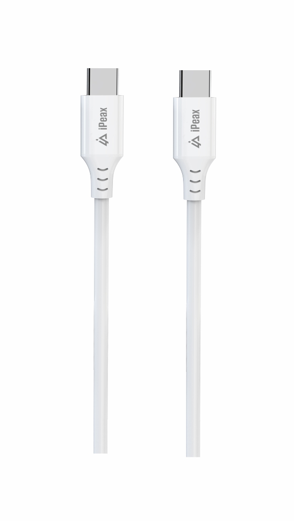 TPU KABEL USB-C   USB-C 1M, USB 2.0 BÍLÝ