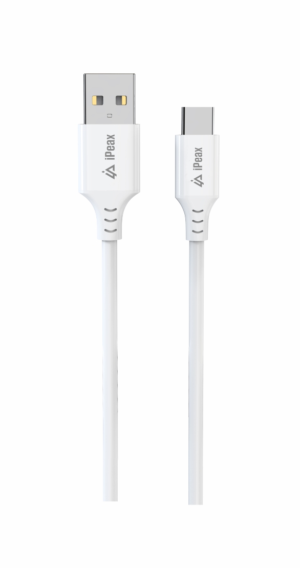 TPU KABEL USB-A   USB-C 1M, USB 2.0 BÍLÝ