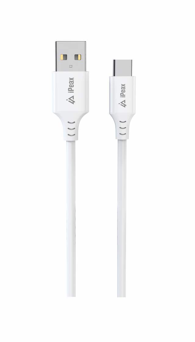 TPU KABEL USB-A   USB-C 1,5M, USB 2.0 BÍLÝ