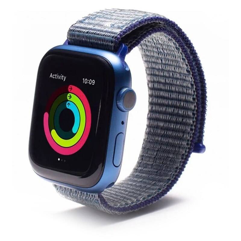 GEAR4 sp. řemínek Apple Watch 45/44/42mm modrá