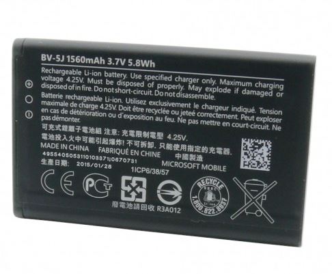 Obrázok BV-5J Nokia Baterie 1560mAh Li-Ion (Bulk) (8595642219467)