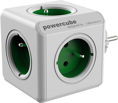 Zásuvka PowerCube ORIGINAL, Green, 5-ti rozbočka