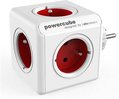 Zásuvka PowerCube ORIGINAL, Red, 5-ti rozbočka