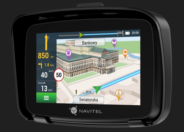 Víceúčelová motocyklová navigace NAVITEL G590 MOTO