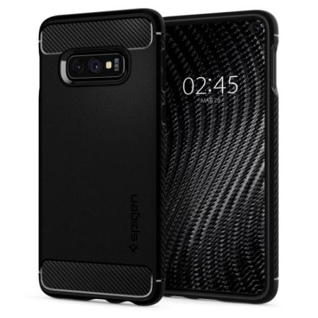 Obrázok Spigen Rugged Armor Black Samsung Galaxy S10e (609CS25837)