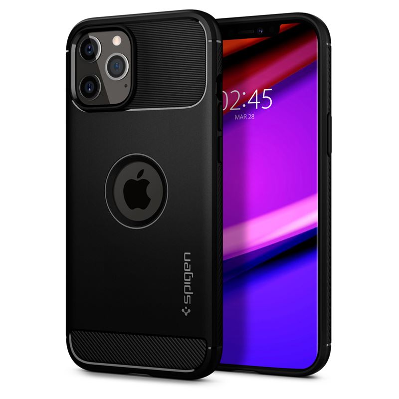 Obrázok Spigen Rugged Armor Black iPhone 12 Pro Max (ACS01616)