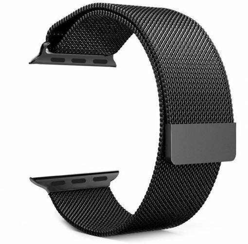 Tactical 333 Loop Magnetický Kovový Řemínek pro Apple Watch 1/2/3/4/5/6/SE 38/40mm Black