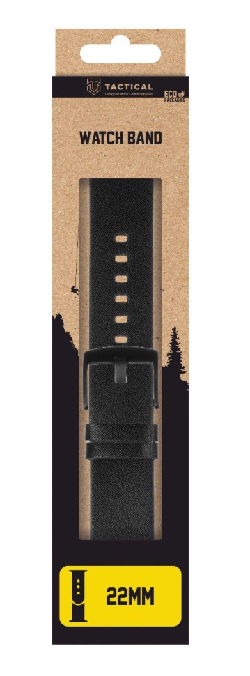 Tactical 307 Kožený Řemínek 22mm Black