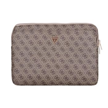 Guess PU 4G Triangle Logo Obal pro Notebook 14'' Brown